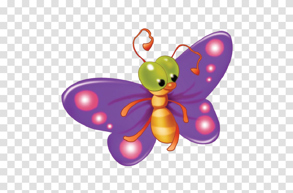 Cute Butterfly Cartoon Clip Art Images On A Background, Invertebrate, Animal, Insect, Purple Transparent Png