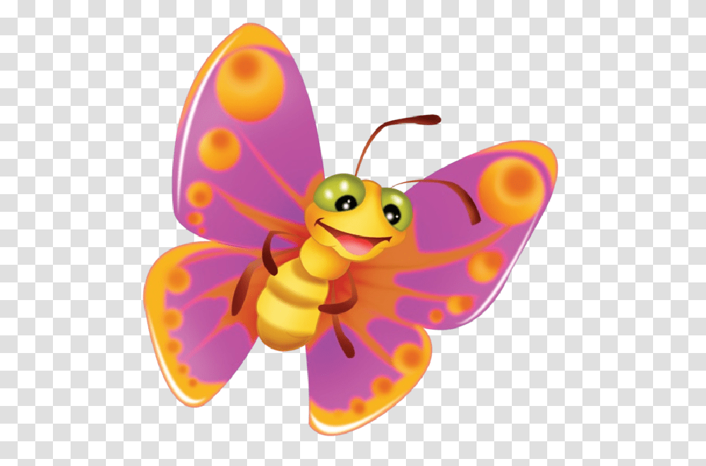 Cute Butterfly Cartoon Clip Art Images On A Background, Toy, Wasp, Bee, Insect Transparent Png