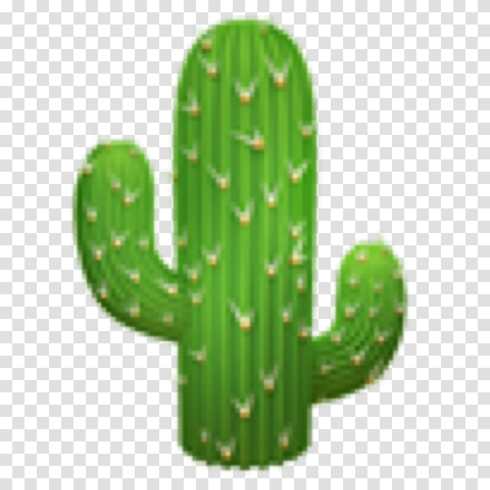 Cute Cactus Cactus Emoji Apple, Plant Transparent Png