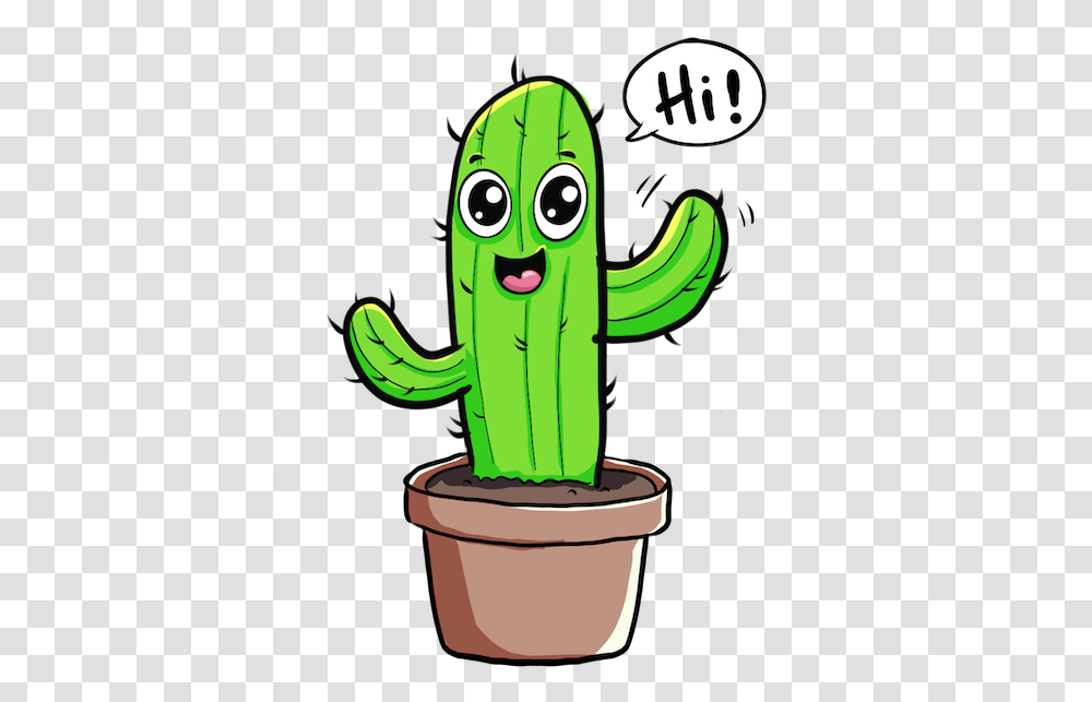 Cute Cactus Messages Sticker 2 Cute Cactus Clipart, Plant, Toy Transparent Png