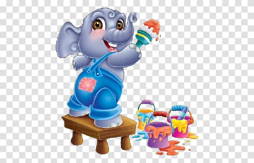Cute Cartoon Animal Painting Animal Painting Clipart, Toy, Figurine Transparent Png