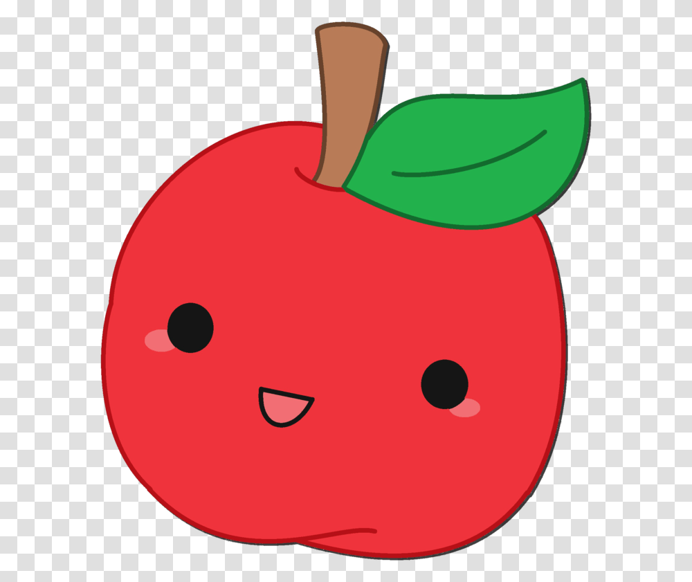 Cute Cartoon Apple Cute Apple Cartoon, Plant, Fruit, Food, Cherry Transparent Png
