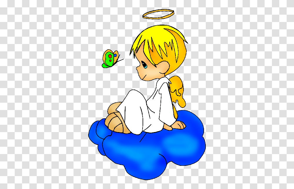 Cute Cartoon Baby Boy Angels Clipart Cute Angel Boy Cartoon, Water, Sport, Sports, Kneeling Transparent Png