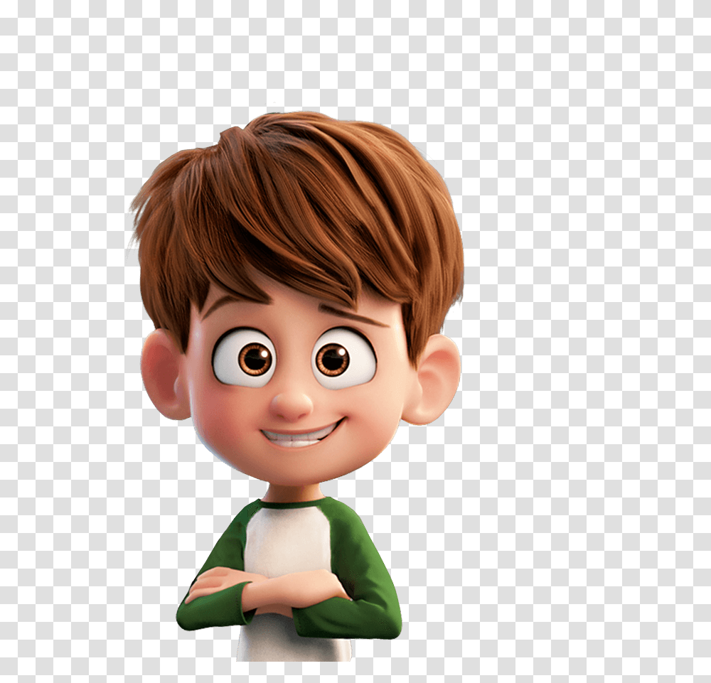 Cute Cartoon Characters Boy, Doll, Toy, Person, Human Transparent Png