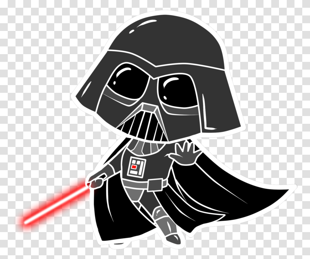 Cute Cartoon Darth Vader, Helmet, Apparel, Pirate Transparent Png