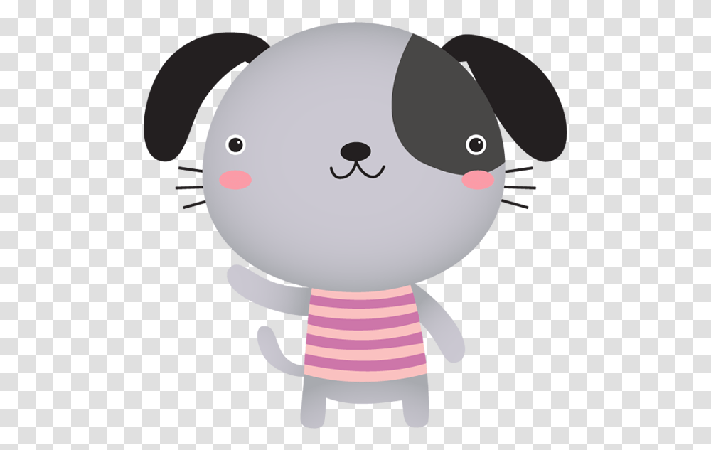 Cute Cartoon Dog Waving And Smiling Cute Animal Waving Cartoon, Rattle, Toy, Baby Transparent Png