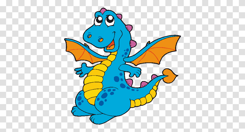 Cute Cartoon Dragons With Flames Clip Art Images Are Cute Blue Dragons Transparent Png