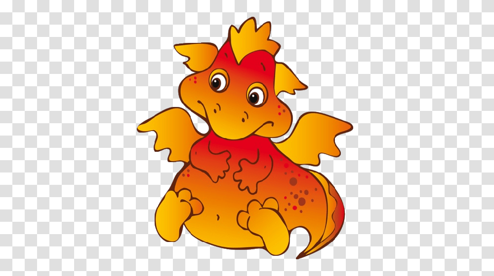 Cute Cartoon Dragons With Flames Clip Art, Mountain, Outdoors, Nature, Volcano Transparent Png