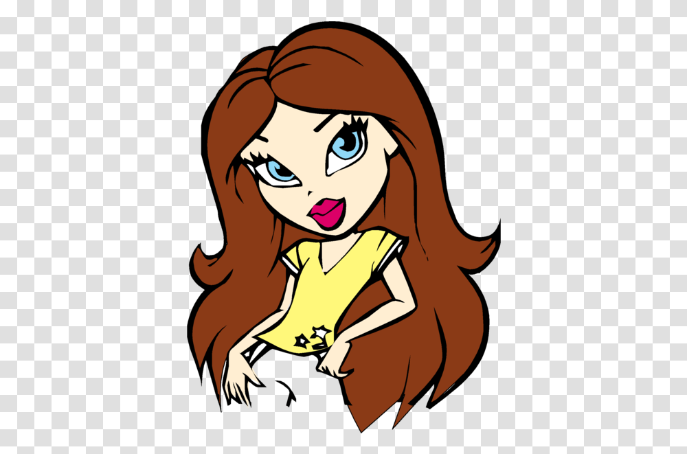 Cute Cartoon Fashionable Girly Girl Free Vector Simple Girl Cartoon Characters, Person, Human, Female, Comics Transparent Png