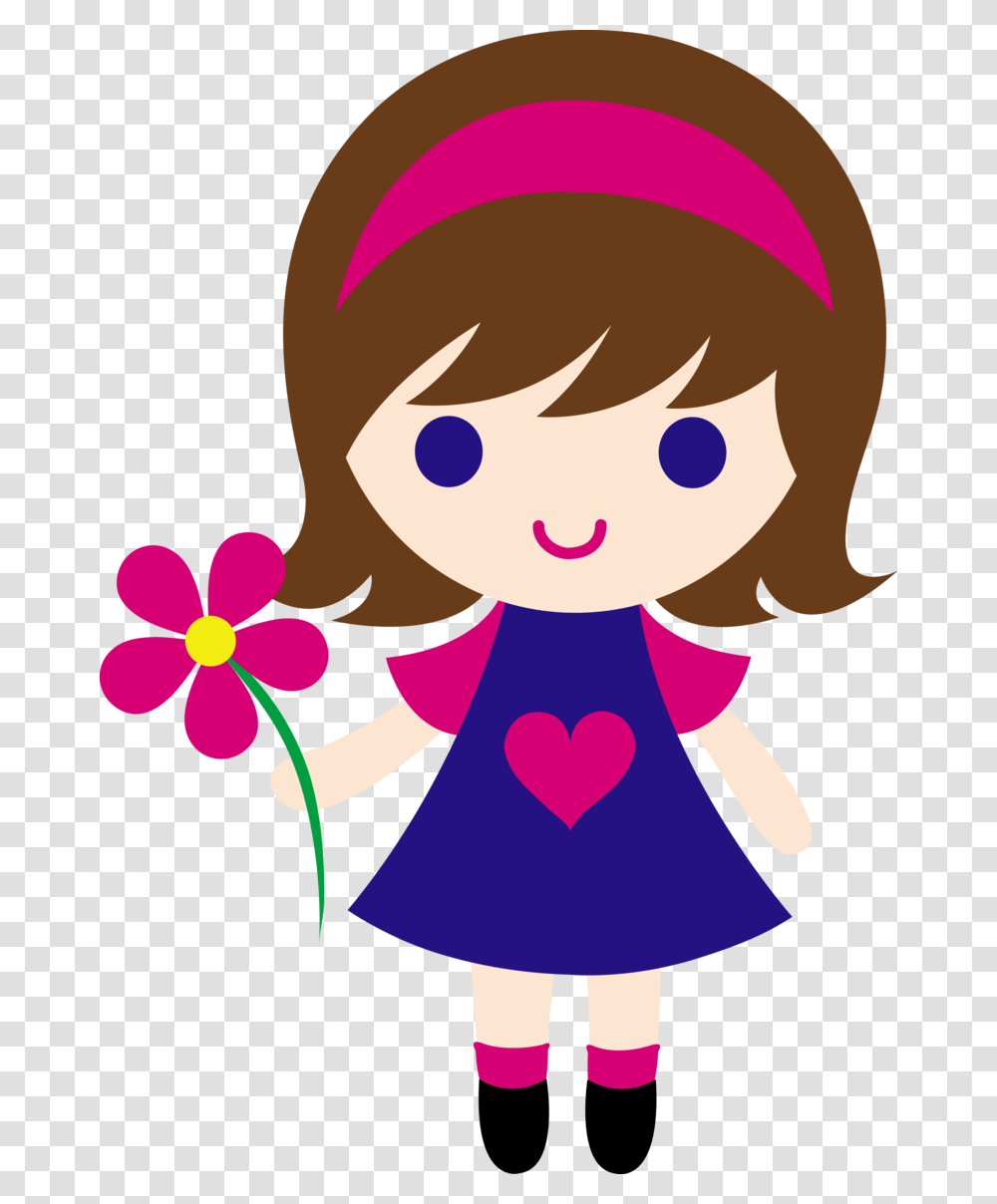 Cute Cartoon Girl Clipart Little Girl Clipart, Person, Human, Elf Transparent Png
