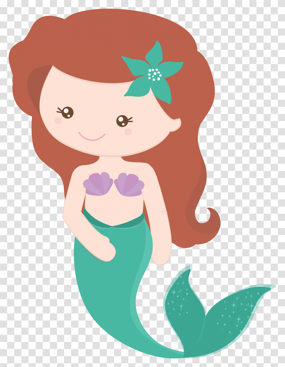 Cute Cartoon Mermaid Clip Art, Nature, Outdoors, Doll Transparent Png