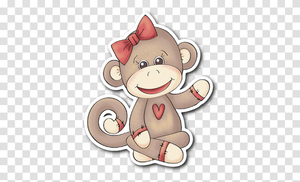 Cute Cartoon Sock Monkey, Toy, Plush, Doll, Rattle Transparent Png