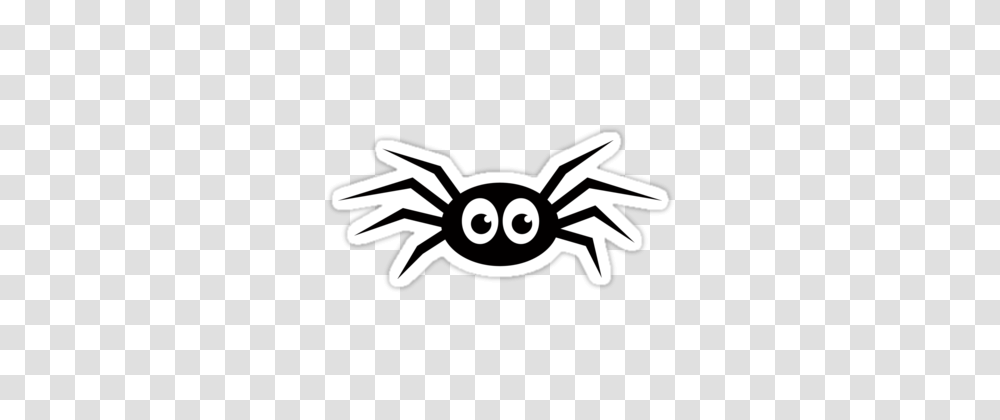 Cute Cartoon Spider Sticker, Stencil, Emblem, Logo Transparent Png