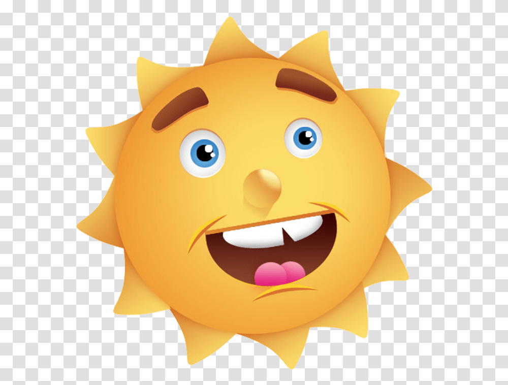 Cute Cartoon Sun Download Clip Art Cartoon Summer Sun, Label, Outdoors, Toy Transparent Png