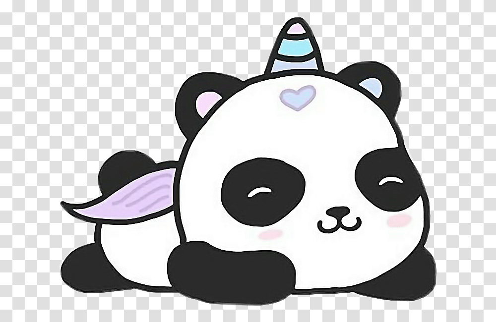 Cute Cartoon Unicorn Panda Download Cute Cartoon Unicorn Panda, Piggy Bank, Mask Transparent Png
