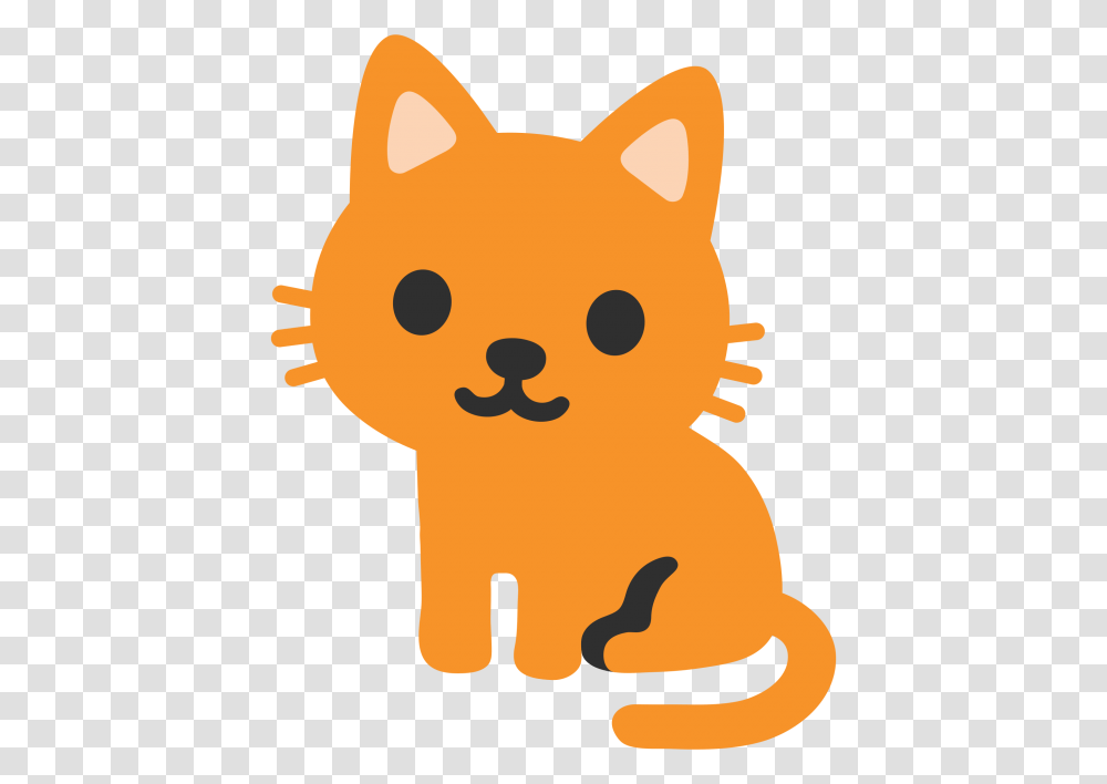 Cute Cat Head Sticker Download Android Cat Emoji, Outdoors, Nature, Animal, Pac Man Transparent Png