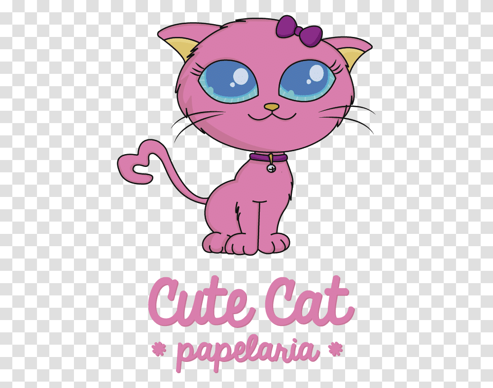 Cute Cat Papelaria Cartoon, Poster, Advertisement, Mammal, Animal Transparent Png