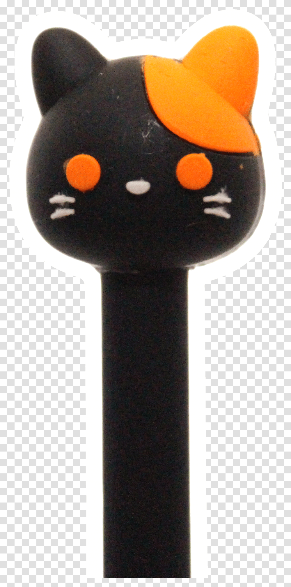 Cute Cat Paw Cat Face Gel Penspens Black Cat, Rattle Transparent Png