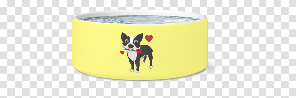 Cute Ceramic Boston Terrier In Love Bowl Collar, Sea, Outdoors, Water, Nature Transparent Png