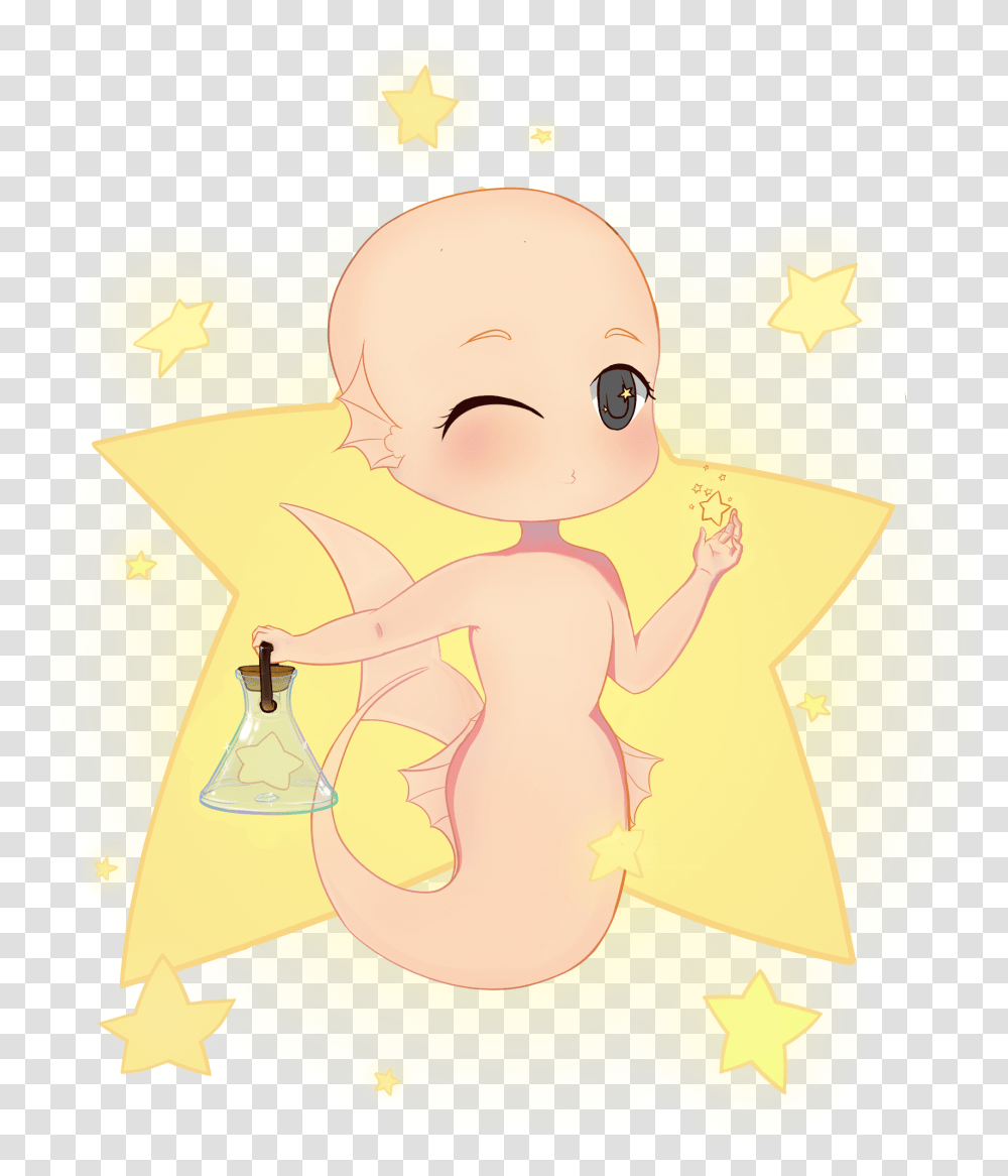 Cute Chibi Star Mermaid Do You Have A Wish Cute Chibi Star, Bathroom, Indoors, Toilet, Potty Transparent Png