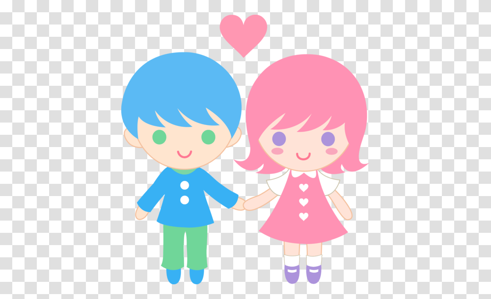 Cute Children Clipart Cute Valentines Day Kids, Person, Human, People, Hand Transparent Png