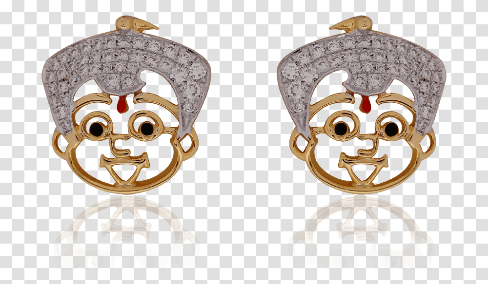 Cute Chota Bheem Gold Earrings Chota Bheem Gold Pendant, Accessories, Jewelry, Treasure, Diamond Transparent Png
