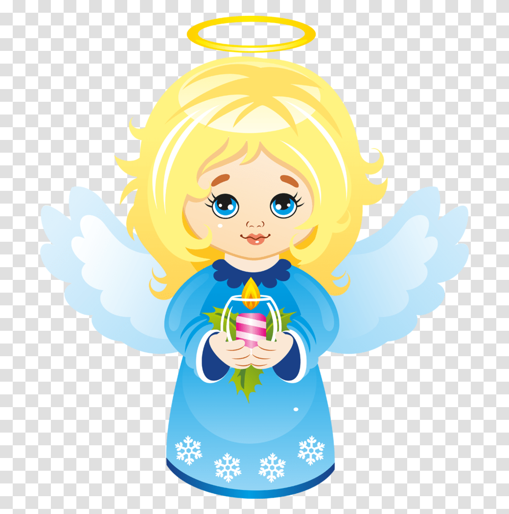 Cute Christmas Angel With Candle By Christmas Angel Clipart, Archangel, Prayer, Worship Transparent Png