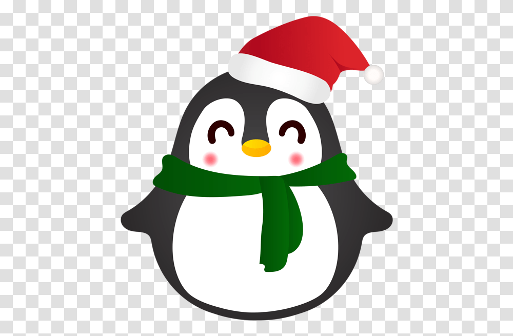 Cute Christmas Penguin Clipart Penguin, Bird, Animal, Snowman, Winter Transparent Png