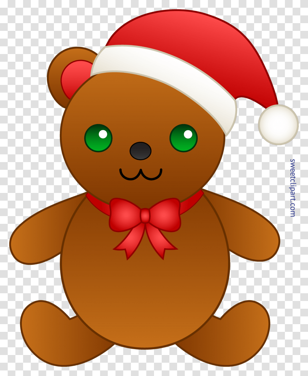 Cute Christmas Teddy Bear Clip Art, Elf, Cookie, Food, Biscuit Transparent Png