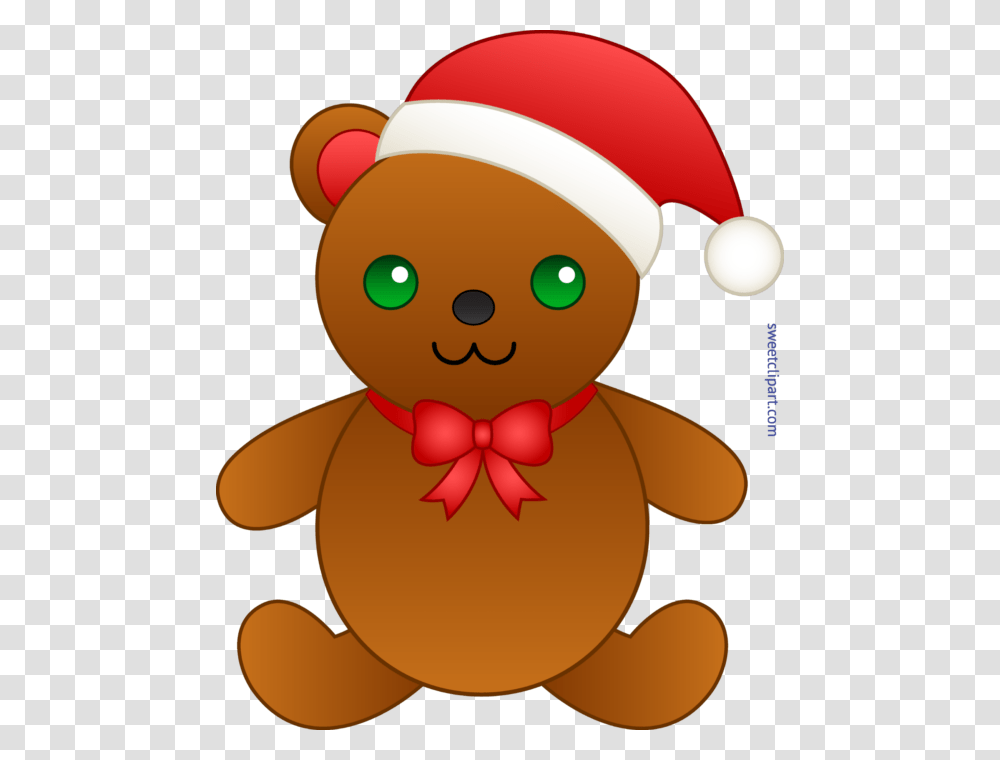 Cute Christmas Teddy Bear Clip Art, Toy, Elf, Cookie, Food Transparent Png