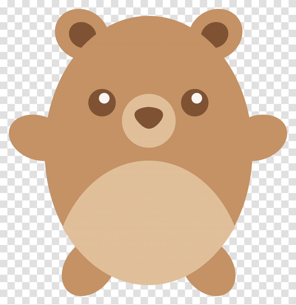 Cute Chubby Brown Teddy Bear Cute Fat Bear Cartoon, Animal, Mammal, Snowman, Winter Transparent Png