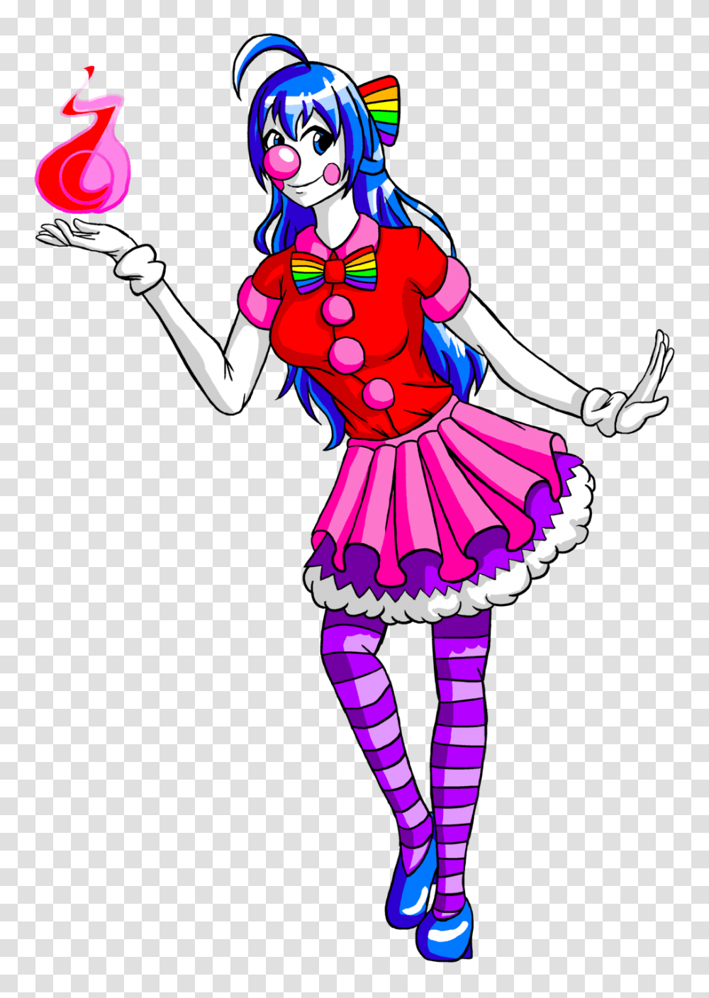 Cute Circus Clown Girl Clipart, Performer, Person, Human, Juggling Transparent Png