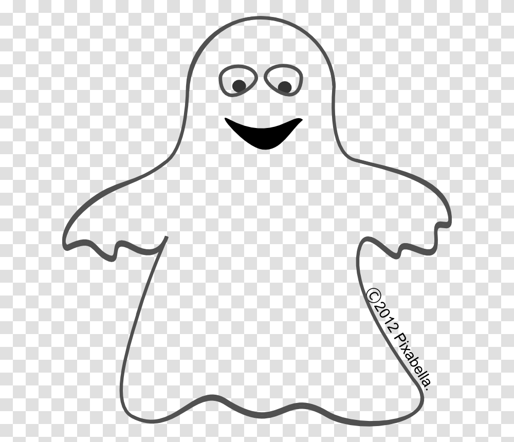 Cute Clipart Ghost, Silhouette, Stencil, Animal, Face Transparent Png
