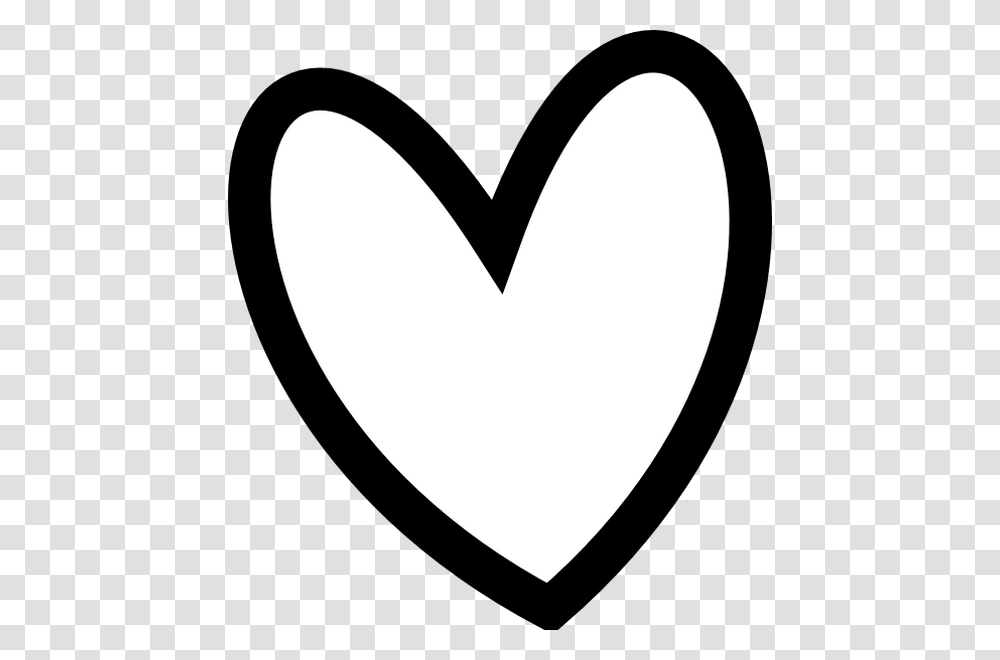 Cute Clipart Heart Free For Download Black And White Heart Clip Art, Stencil Transparent Png