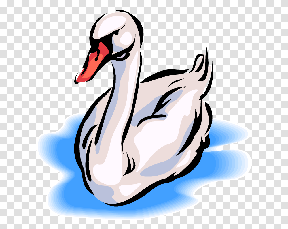 Cute Clipart Swan, Animal, Bird, Waterfowl, Duck Transparent Png