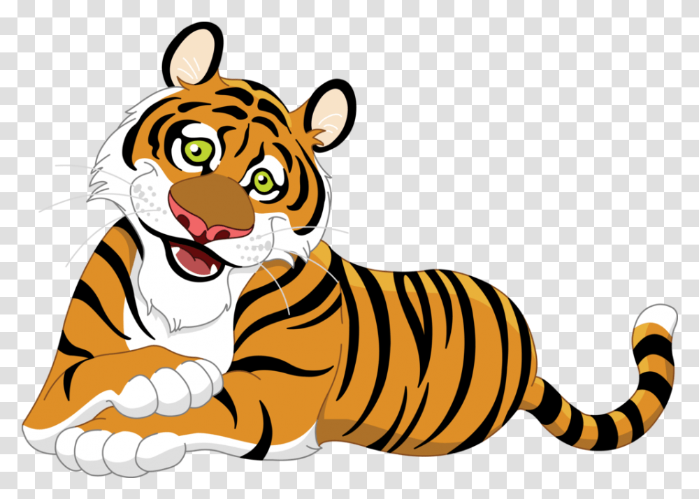 Cute Clipart Tiger Tiger Clipart Background Tiger Clipart Background, Wildlife, Mammal, Animal Transparent Png