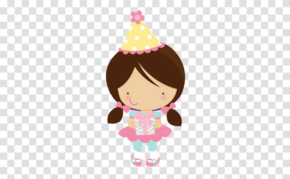 Cute Clipart Zwd Girl Birthday Party Clipart, Doll, Toy, Rattle, Face Transparent Png