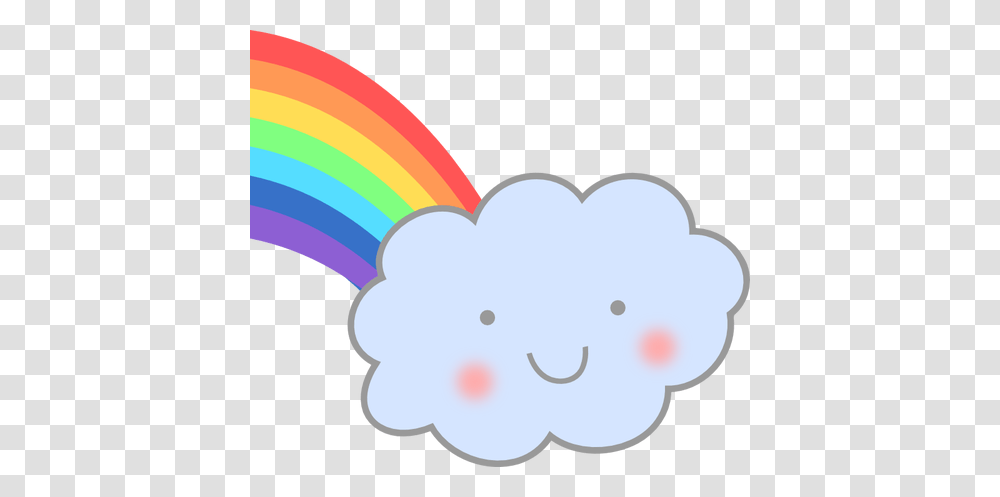 Cute Cloud With Rainbow Vector Image, Balloon, Hot Air Balloon, Aircraft, Vehicle Transparent Png