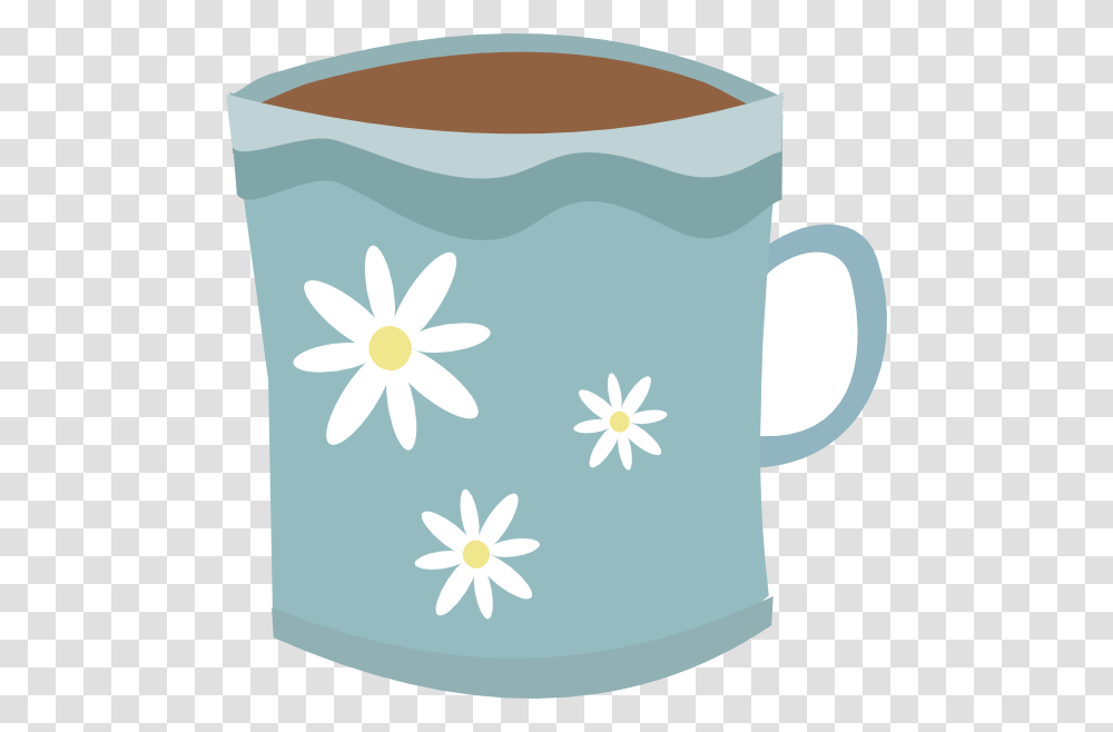 Cute Coffee Mug Clipart, Coffee Cup, Plant, Rug, Flower Transparent Png