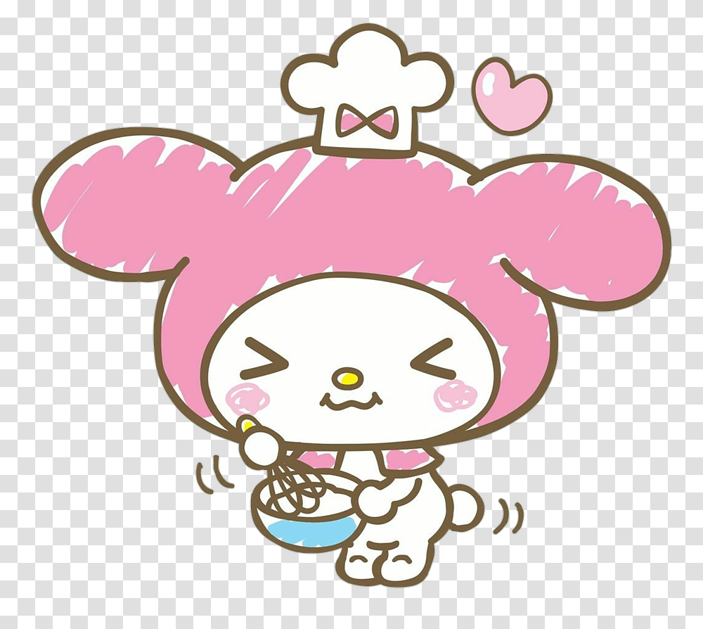 Cute Colorful Watercolor Handpainted Mymelody Sanrio Cute My Melody Art, Face, Drawing, Rattle, Crowd Transparent Png
