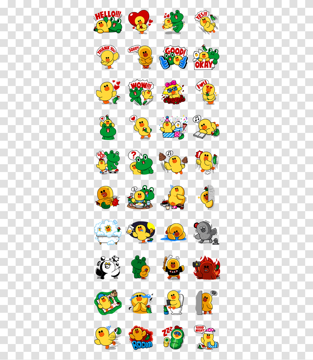Cute Corgi Line Stickers, Bird, Animal, Pac Man Transparent Png