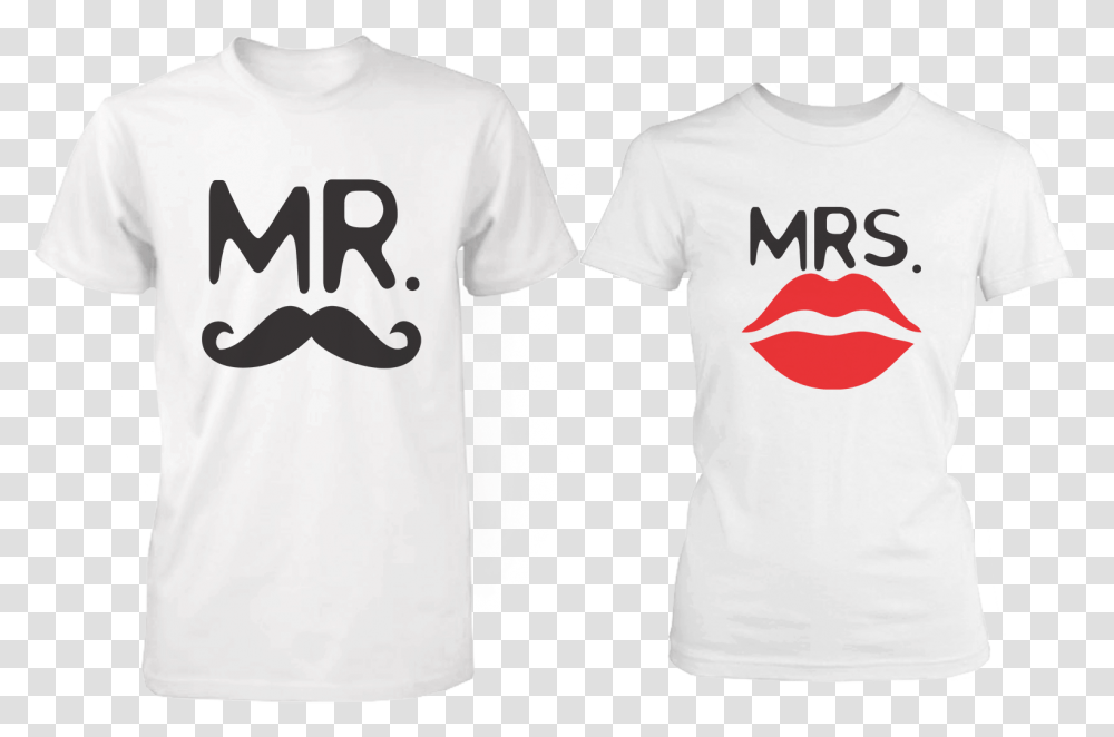 Cute Couple Shirts Ideas Mr And Mrs T Shirt Design, Apparel, T-Shirt, Person Transparent Png