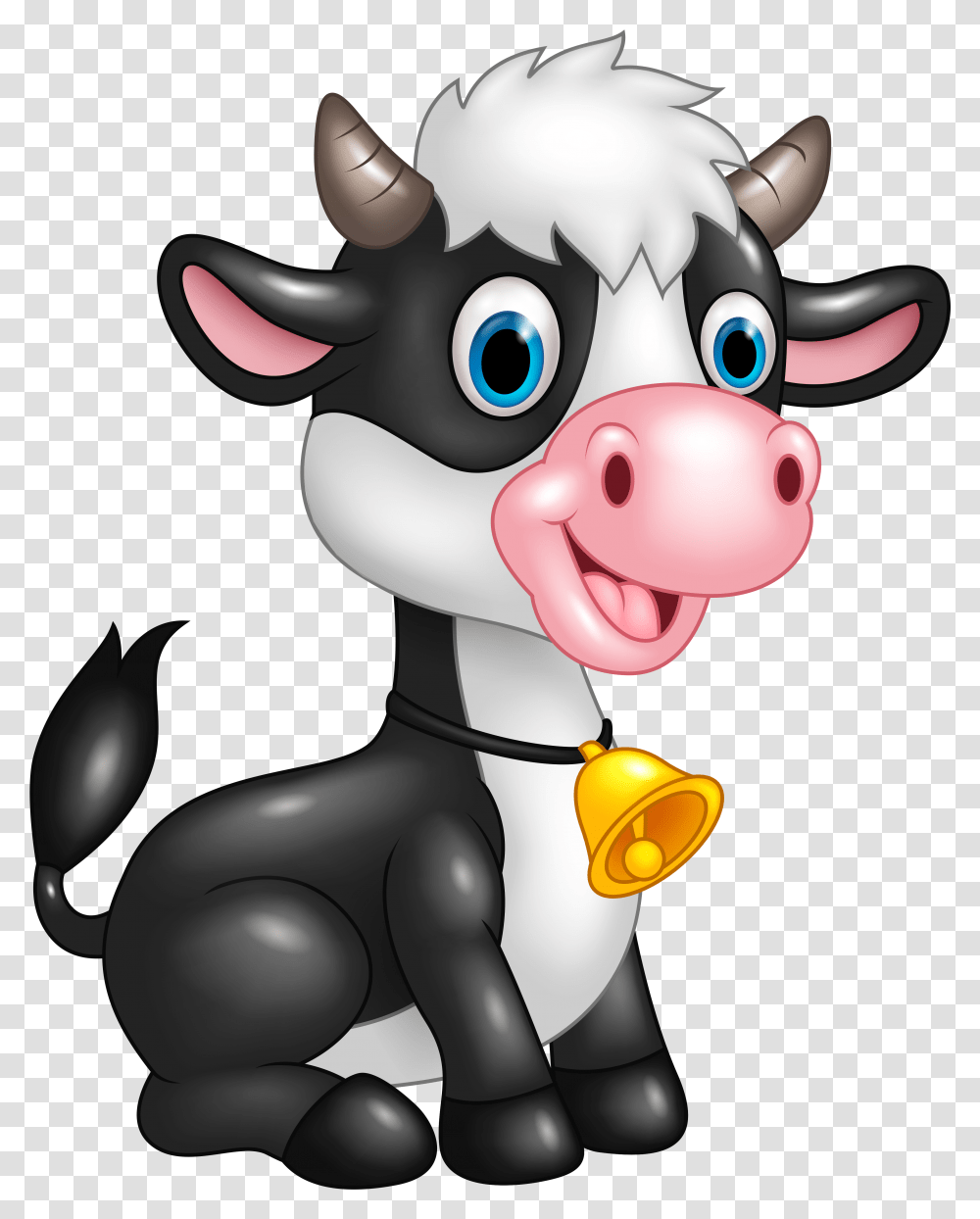 Cute Cow Cartoon Clipart Cute Cow Cartoon, Toy, Cattle, Mammal, Animal Transparent Png
