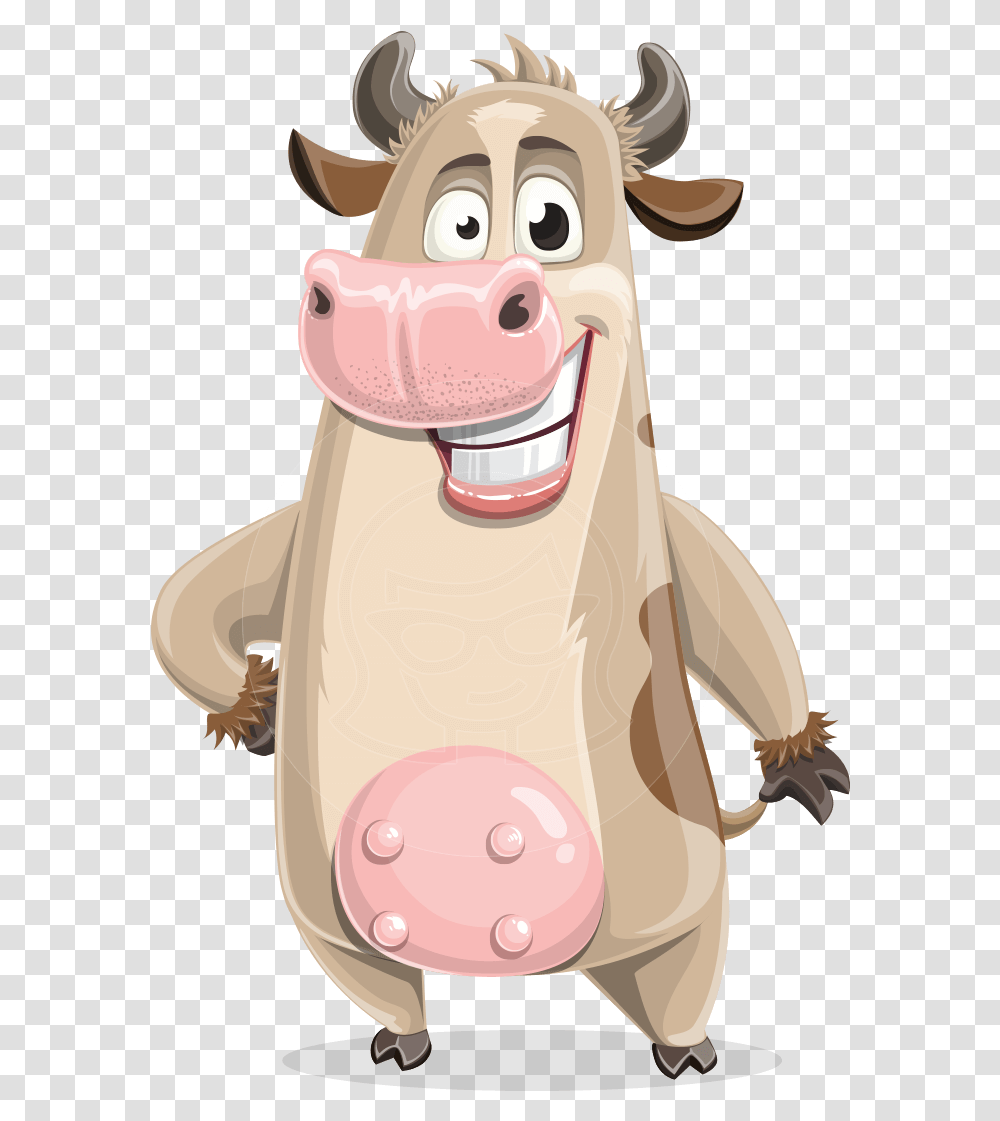 Cute Cow Cartoon Vector Character Aka Cody The Active Cow Cartoon Vector, Snout, Animal, Mammal, Snowman Transparent Png