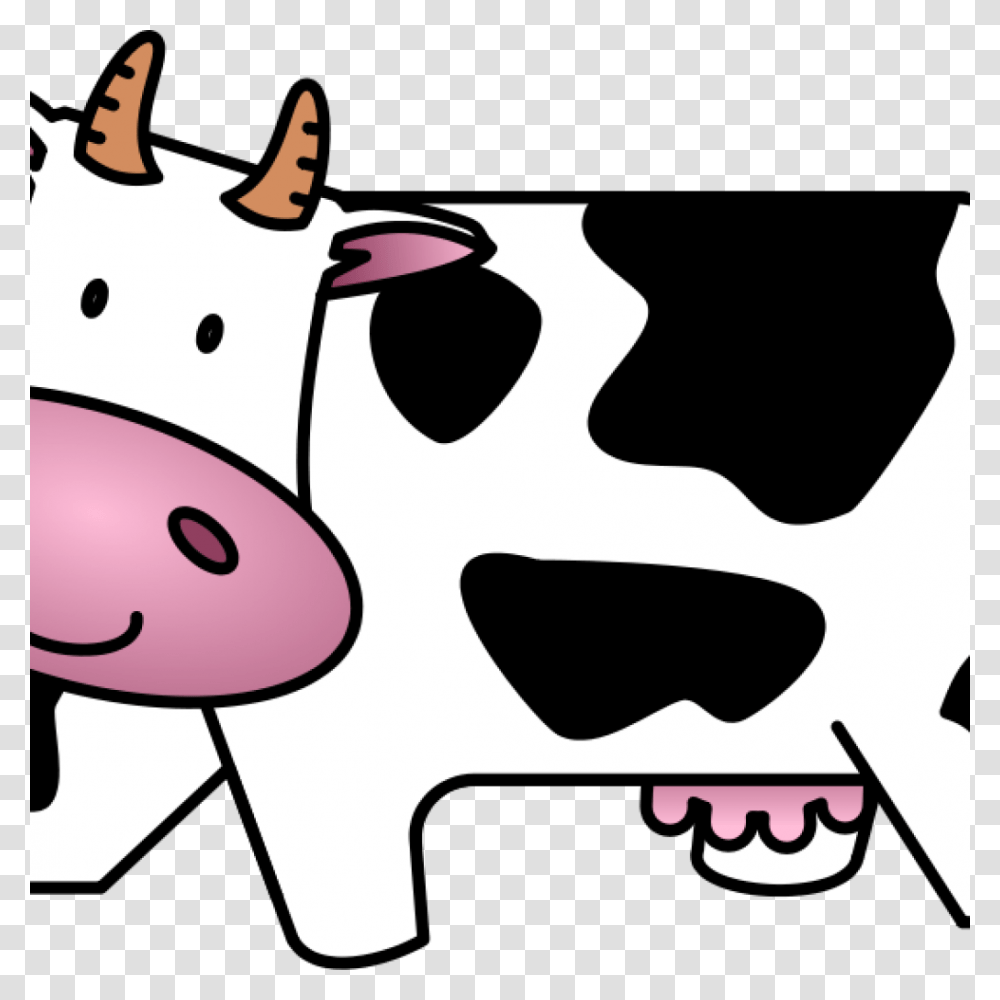 Cute Cow Clipart Free Cute Friendly Cartoon Cow Clip, Cattle, Mammal, Animal, Dairy Cow Transparent Png