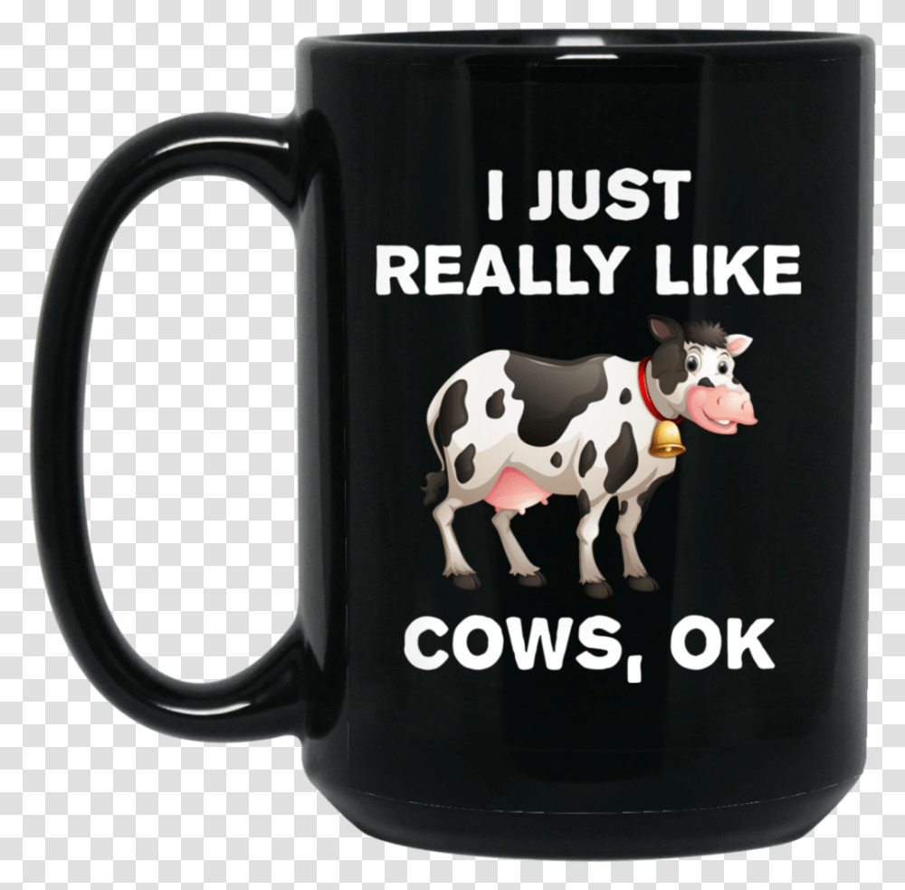 Cute Cow Funny Cow T Shirts, Coffee Cup, Cattle, Mammal, Animal Transparent Png