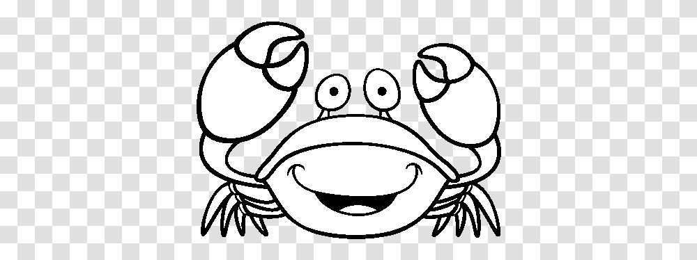 Cute Crab Clipart Google Search Coloring Books Coloring Printable Crab Clipart Black And White, Stencil, Label, Text, Sticker Transparent Png