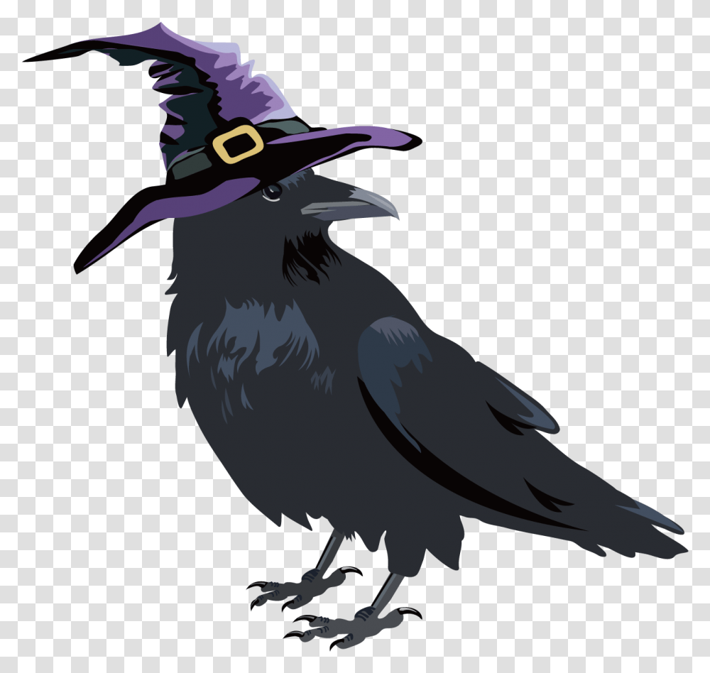 Cute Crow Clipart Halloween Crows, Bird, Animal, Blackbird, Agelaius Transparent Png