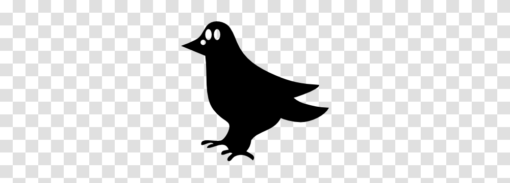 Cute Crow Sticker, Silhouette, Stencil, Animal, Bird Transparent Png