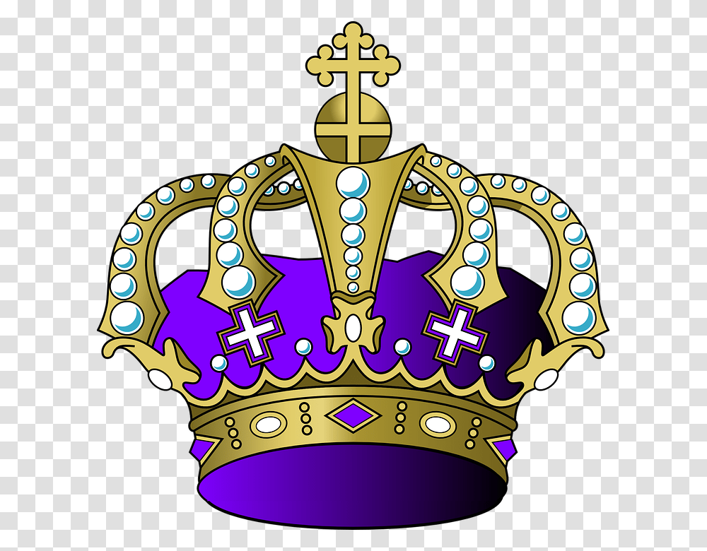 Cute Crown Purple And Gold Crown, Accessories, Accessory, Jewelry, Poster Transparent Png